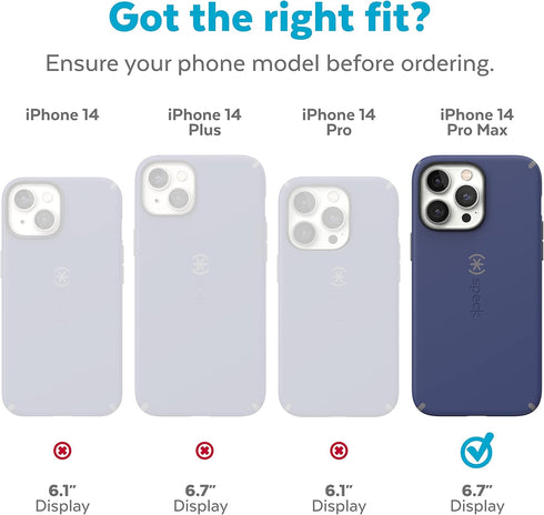 Speck iPhone 14 Pro Max Case - Slim Phone Case, Drop Protection, Scratch Resistant with Soft Touch for 6.7 inch iPhone14 Pro Max Case - Dual Layer...