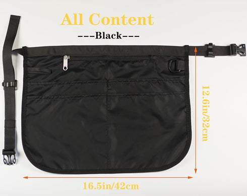 Small Size Cleaning Caddy Apron for Women with 5 Pockets, Professional Waterproof Cleaning Supplies for Housekeepers...