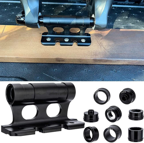 Bike Quick Release Fork Mount Block, Aluminum Alloy Bicycle Front Fork, Block Car Roof Rack Support Bike Stand Holder with Adapters,for Truck/Trai...