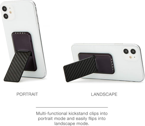 HANDL New York Carbon Fiber HANDLstick Grip and Stand for Smartphones...