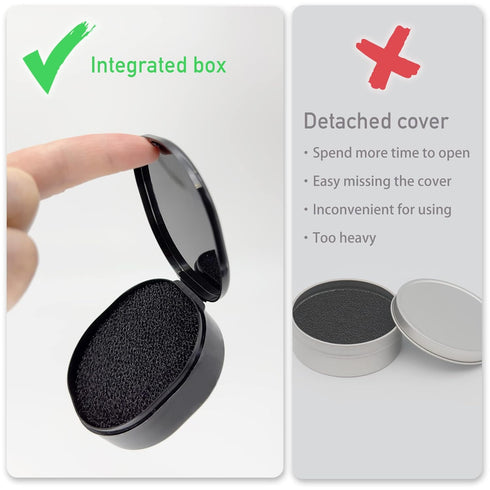 Makeup Sponge Brush Cleaner, Dry Makeup Eyeshadow Brush Cleaner Removal Color Switch Sponge Make Up Cleaning Tool - Pack of 2...