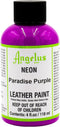 Angelus Neon Acrylic Leather Paint for Shoes, Boots, Jackets, Art, Customizing, Sneakers, Bags, & More – Paradise Purple – 4oz...