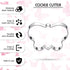 8 Pieces Butterfly Cookie Cutter Set Stainless Steel Metal Biscuit Cutter Mould and 6 Pieces Sugar Stirring Pins for Sandwich Chocolate Fondant Bi...
