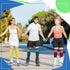 Unittype 6 Pair rainbow Knee High Socks for Women Striped Socks Long Socks Tube Socks Roller Skate Socks for Girls Youth Gift...