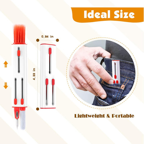 Earphone Cleaning Pen Compatible with Airpod Cleaner Kit, 3 in 1 Earbuds Cleaning kit for Airpods Earphones, Earphone Cleaning Pen with Brush for ...