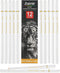 White Charcoal Pencils, Pack of 12 Charcoal Drawing Pencils, Charcoal Pencils for Artists, Art Supplies for Drawing and Highlighting, Charcoal Pen...