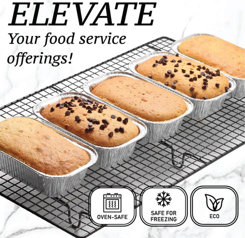 Spare Essentials (35 Pack) 1 Lb Aluminum Foil Mini Loaf Pans - Foil Bread Pans for Baking - Perfect to Bake Individual Bread Loaves, Cakes & Meat ...