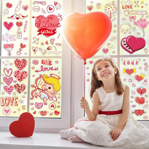 CCINEE Window Cling Sticker for Home Decoration (Heart 2)...
