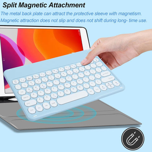 Bluetooth Keyboard and Mouse Combo?Rechargeable keyboard mouse combo?Ultra-Slim Portable Compact Wireless Mouse Keyboard Set for iPad/iPad Pro/iPa...
