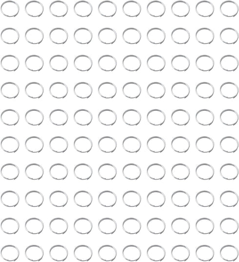 SOWAKA 200 Pcs Double Loops Split Rings Metal Small Jump Rings Connectors for DIY Jewelry Making Key Chain Necklace Bracelets Earing Ornament (8 m...