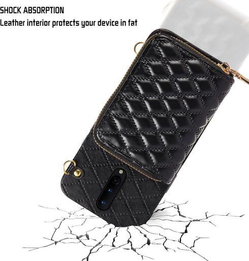 Furiet Detachable Crossbody Wallet Case for OnePlus 8 OnePlus8 5G UW Tmobile with Zipper Purse, Multi Card Slot Leather Stand Phone Cover for One ...