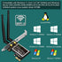 Wireless N 600Mbps (2.4GHz 300Mbps and 5GHz 300Mbps) PCIE WiFi Adapter, PCIE WiFi Card, QUALCOMM Atheros AR946X Wireless Network Adapter for Windo...