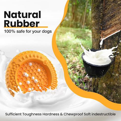 Dog Toys for Aggressive Chewers,Indestructible Natrual Rubber Dog Toy for Large Medium Small Dogs,Beef Flavor Tough Dog Chew Toy,Stress Release Ga...
