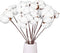 DomeStar 13 Bundles of Cotton Stems, 16.5" Natural Dried Cotton Stalks with Bolls Cotton Blooms Floral Stems for Vase Fillers...
