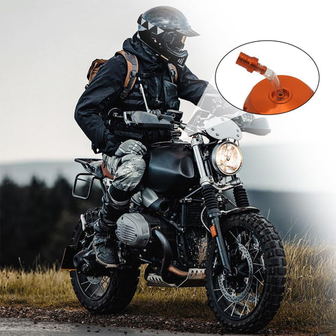 2 PCS Breather Hose Gas Fuel Tank Cap, CNC Two Way Tank Valve Vent Tube with Aluminum Cap, Fuel Gas Cap Vent Tube Breather, ATV Off-Road Motorcycl...