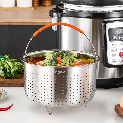 Steamer Basket for Instant Pot, Vegetable Steamer Basket Stainless Steel Steamer Basket Insert for Pots (8qt)...