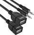 USB to Aux Audio Adapter, 3.5mm Male to USB Female Adapter for Playing Music with U-Disk in Your Car,orked only When Your CAR 3.5mm AUX Port Must ...