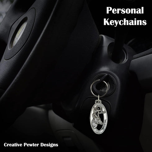 Whitetail Deer Keychain, Pewter, M008KC, 2”, 100% Handmade in the USA, White Tail Deer Keychain, Deer Key Chain, American Whitetail Deer Key Ring,...