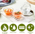 12 Pack 3.5" Clear Glass Bowls, 4.5oz Soy Sauce Dipping Bowls, Stackable Serving Bowls for Ramekins Appetizer Tray, Sauce Dish, Tomato Sauce, Sala...