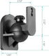 WALI Speaker Wall Mounts, Bookshelf Speaker Wall Mount Brackets, Surround Sound Speaker Mounts, Hold up to 7.7 lbs, (SWM602), 5 Pack, Black...