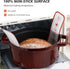 Silicone Bread Sling Dutch Oven, Non-Stick & Easy Clean Reusable Silicone Bread Baking Mat, Oval Silicone Baking Mat with Long Handle for Transfer...