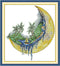 Aiorkeng Cross Stitch Kits Stamped Full Range of Embroidery Starter Kits for Adults Beginners DIY 11CT 3 Strands -Sailing on The Moon(Printed) 15....