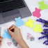 Cute Dog Sticky Notes with Paper Clips, 210 Sheets Cartoon Animal Self-Stick Notes Index Tabs Dog Shape Memo Pads Index Tabs 7 Pack (7 Color)...