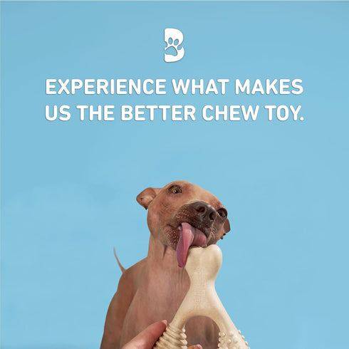 All-Natural, Nylon-Free Dog Chew Toys - Soft Density - Ideal for Light to Moderate Chewers - Non-Toxic, Promotes Dental Health, Splinter-Resistant...