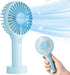 Mini Handheld Fan Portable, Small Portable Hand Held Fan with USB Rechargeable Battery, 3 Speed Personal Desk Table Fan with Base, Makeup Eyelash ...