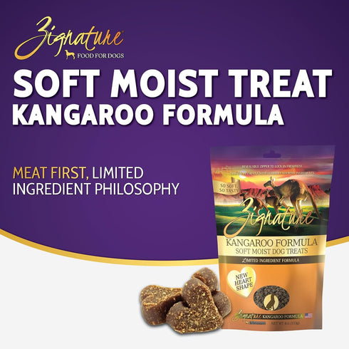 Zignature Kangaroo Soft Moist Treats for Dogs...