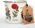 Gift Republic Wildflower Enamel Mug Outdoor Camping Mug Large Metal Coffee Cup Floral Nature Gardening Gift Pretty Design Durable Drinking Cup 500...