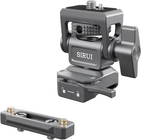 SIRUI Camera Monitor Holder with NATO System Mount, 360° Swivel and 180° Tilt Field Monitor Mount for 5” and 7” Monitor, NATO Rail Included, AM-MT...