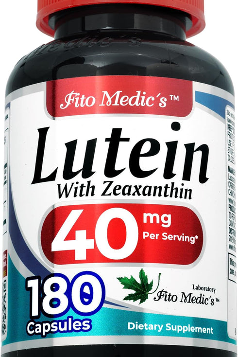 FITO MEDIC'S Lab | lutein |180 Capsules |40 mg| lutein 40mg | lutein and zeaxanthin supplements | concentrate extract | lutein 40 mg | lutein and ...