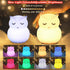 WHA&DARREN Owl Night Lights Kids, Silicone Light Bedside Lamp, Baby Nursery Light, Sleep Night-Light, Squishy Night Light for Kids Room, Animal Ni...