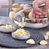 Garlic Press, Stainless Steel Garlic Press Tool with Cleaning Brush and Silicone Garlic Peeler 3 Pcs By Lechay...