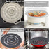 QTECLOR Pot Cover Spill Stopper Lid - Thicken Silicone Boil Over Spill Safeguard,FDA Food Grade Stopper Lid Cover for Pots and Pans, BPA-Free Inst...