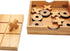 BSIRI Tic Tac Toe Wooden Board Games (Only X-O Pieces)- Unique Gifts, Fun Gifts for Kids and Adults and Use as Living Room Rustic Table Decor Idea...