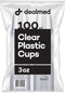 Dealmed 3 oz. Disposable Plastic Cups – 100% Recyclable Cups for Doctor's Offices, School Nurse's, Hospitals, at Home and More (Pack of 100)...