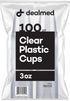 Dealmed 3 oz. Disposable Plastic Cups – 100% Recyclable Cups for Doctor's Offices, School Nurse's, Hospitals, at Home and More (Pack of 100)...