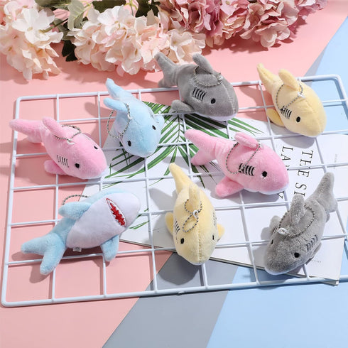 Mini Stuffed Animal Soft Shark Plush Toys Shark bulk Party Favors Shark Party Tiny Ocean Animal Toys for Baby Kids Stuffs, 4.7 Inch?multicolor?...