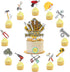 25 Pcs Tools Cake Topper Cupcake Toppers Tools Cake Decorations for Tools Party Decorations Tool Birthday Party Supplies...