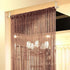 Topixdeals Door Fringe Curtain,Door Curtains,Rare Flat Silver Ribbon Door String Curtain Thread Fringe Window Panel Room Divider Cute Strip Tassel...