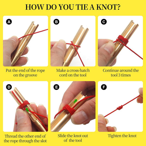 CATOSUM Brass Dual-Head Rosary Cord Knotting Tool, Rosary Making Supplies, Rosary Making Kit, Cord Knot Tying Tool for Beads for Rosary Making...