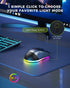 PEIOUS Wireless Mouse, Jiggler Mouse for Laptop - LED Mouse Rechargeable Computer Mice Mouse Mover Undetectable Random Movement with On/Off Button...