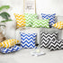 Outdoor Throw Pillow Covers 18×18 Inch, 2 Pack Waterproof Striped Throw Pillow Cases, Decorative Outdoor Couch Pillow Covers for Cushion Patio Por...