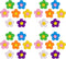 28 Pieces Pack, Flowers Shoes Charms Decorations Different No-Repeat Accessories Wristband Bracelet Girls Boys Teens Kids Birthday Party Favor Gif...
