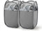 TECHMILLY Pop Up Foldable Laundry Basket, Mesh Laundry Hamper with Reinforced Handles for Dirty Clothes Storage in Dorm, Laundry Room, Bathroom, G...