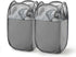TECHMILLY Pop Up Foldable Laundry Basket, Mesh Laundry Hamper with Reinforced Handles for Dirty Clothes Storage in Dorm, Laundry Room, Bathroom, G...
