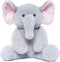Elephant Teddy Bear Stuffed Animals Plush Elephant Toys with Pink Ears Nose for Girls Boys Kids Babies Shower Bedtime Gifts, 15.7"...