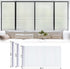 Viseeko Window Privacy Film: Frosted Glass Window Film Window Cling Privacy Film Door Window Covering Day and Night Privacy Window Film Heat Block...